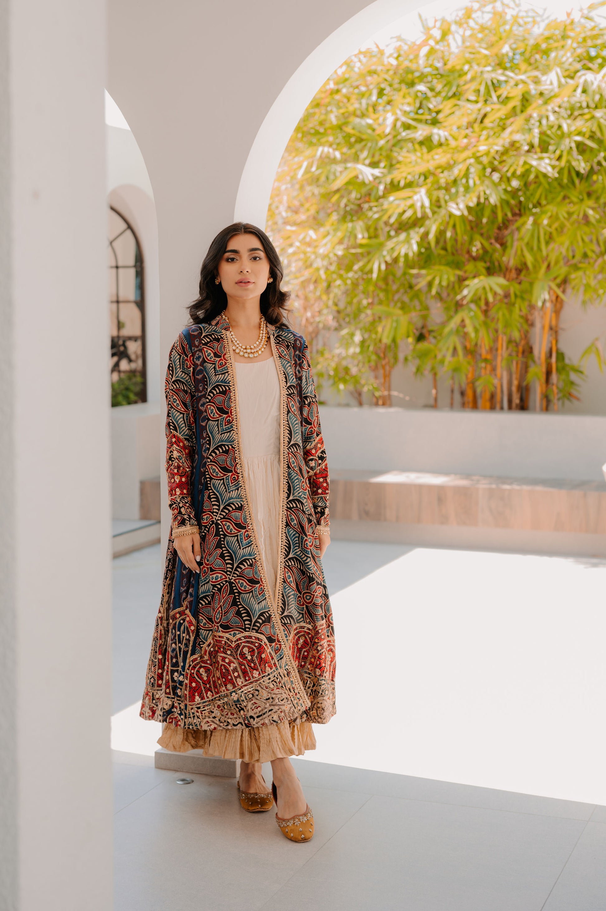 Mughal Zari Ajrak Co-ord
