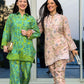 Green Paisley Cutwork Co-ord