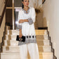 White Appliqué Shalwar Set