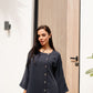 Charcoal Jewel-Button Co-ord