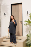 Charcoal Jewel-Button Co-ord