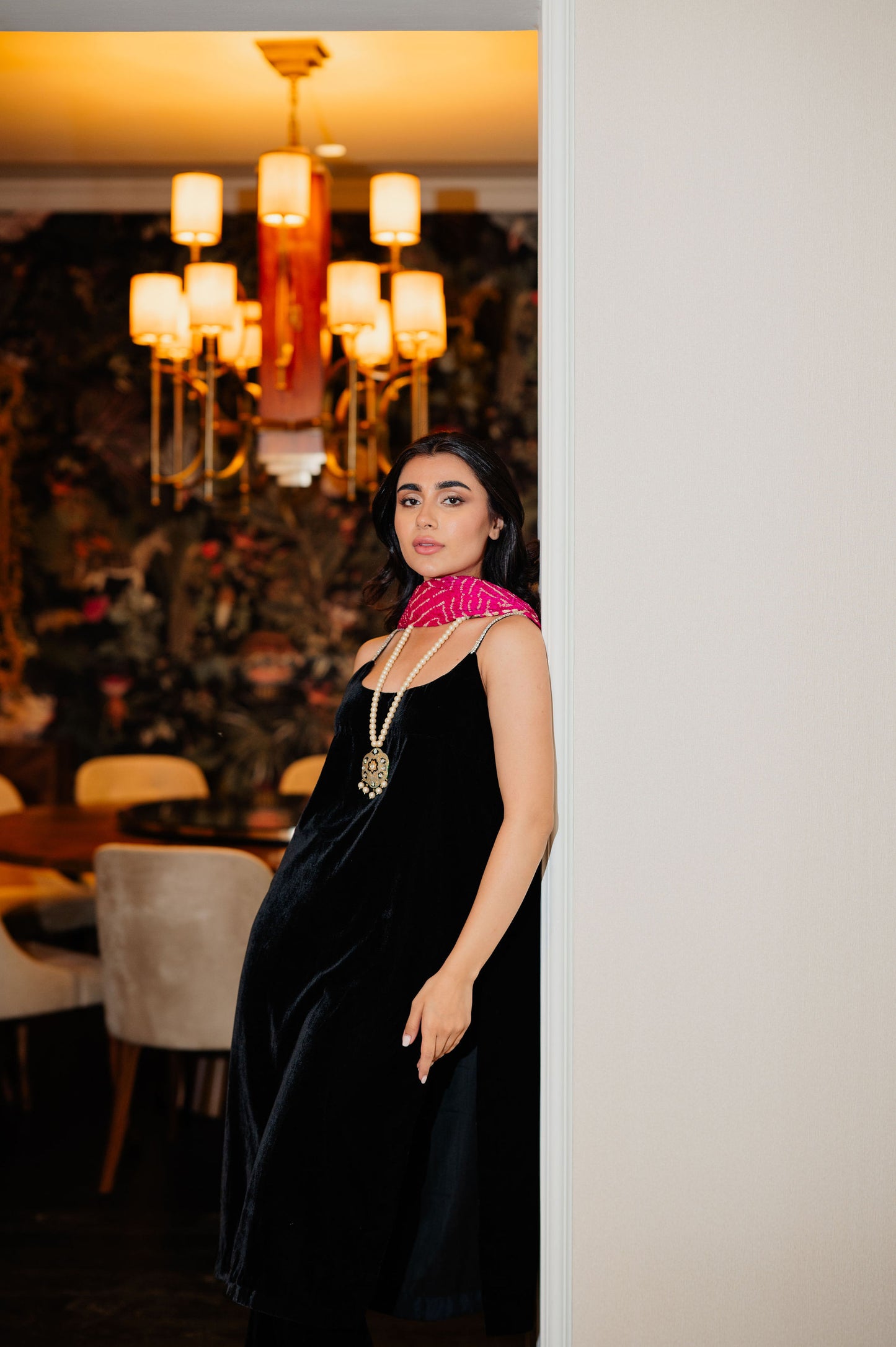 Black Velvet Bandhani Edit