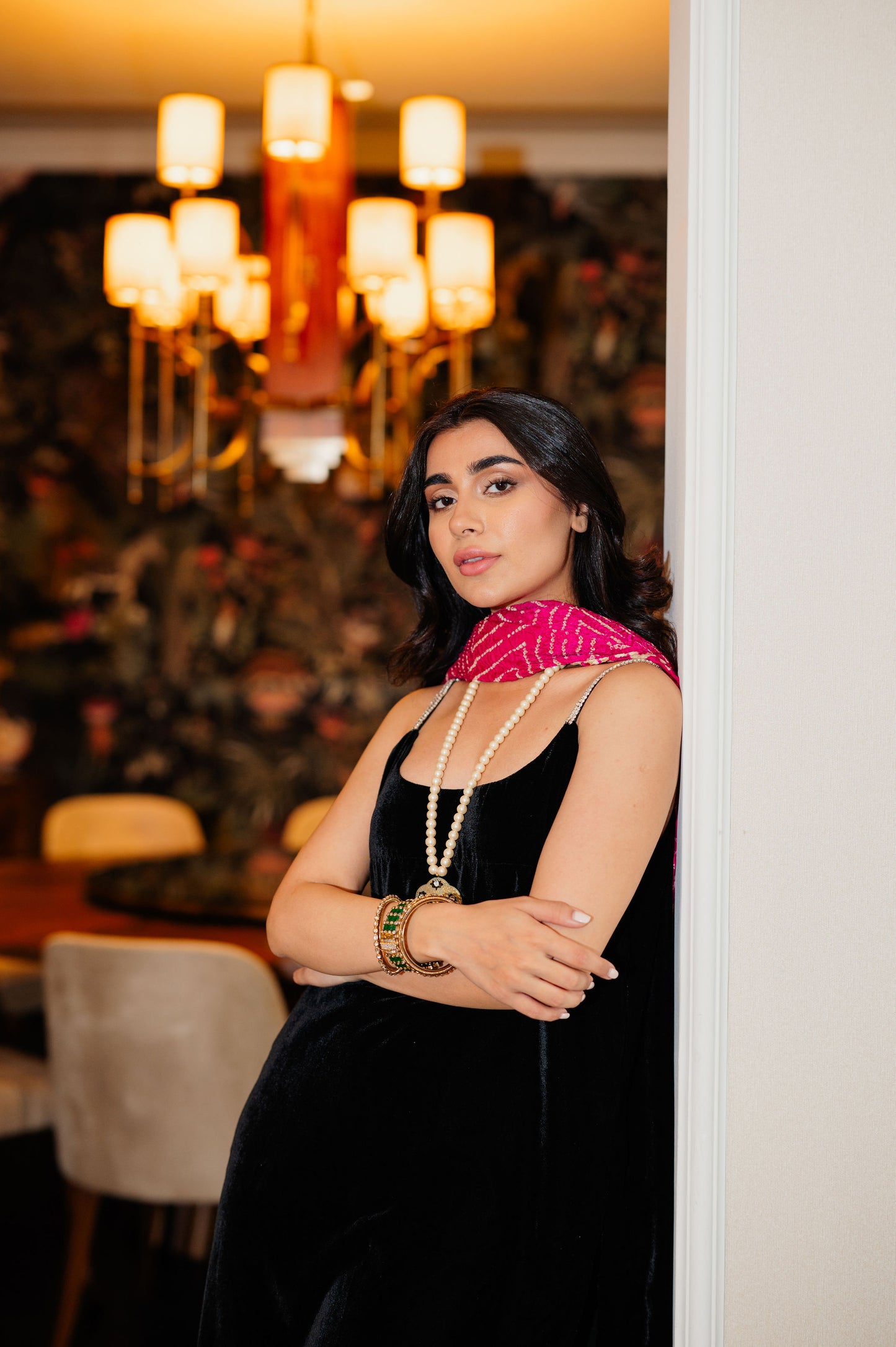 Black Velvet Bandhani Edit