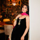 Black Velvet Bandhani Edit