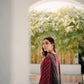 Maroon Ajrakh Silk Suit