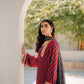 Maroon Ajrakh Silk Suit