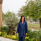 Navy Tonal Silk Co-ord