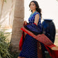 Royal Blue Bandhani Suit