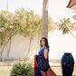 Royal Blue Bandhani Suit