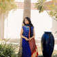 Royal Blue Bandhani Suit