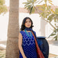 Royal Blue Bandhani Suit