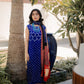 Royal Blue Bandhani Suit