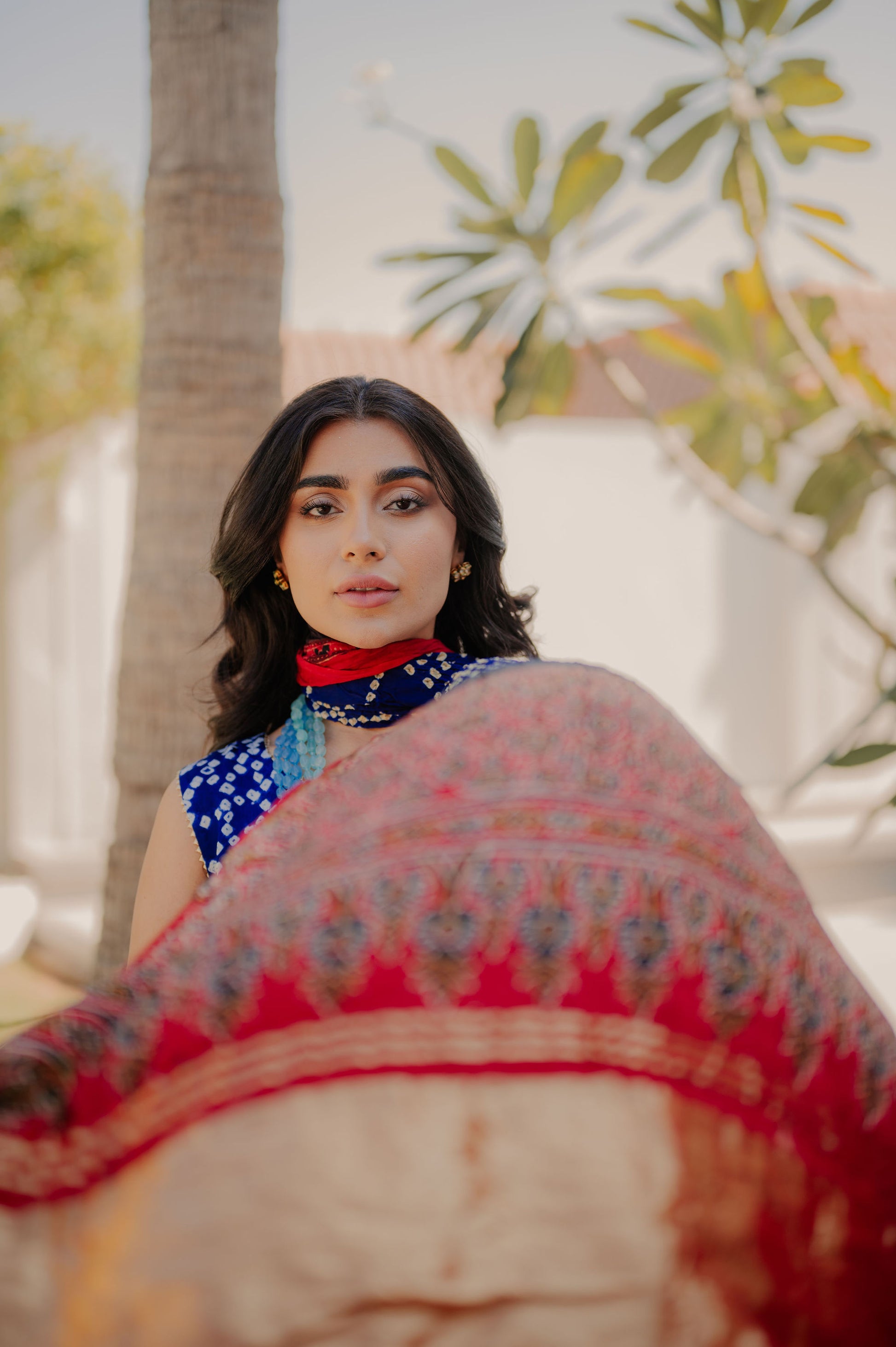 Royal Blue Bandhani Suit