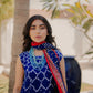 Royal Blue Bandhani Suit