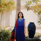 Royal Blue Bandhani Suit