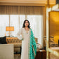 Ivory Chikankari Silk Suit