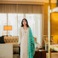 Ivory Chikankari Silk Suit