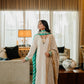 Ivory Chikankari Silk Suit