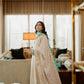 Ivory Chikankari Silk Suit