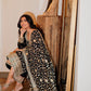 Black Chanderi Silk Kaamdani & Zari Embroidered 3 Piece Suit