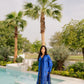 Royal Blue Mirrorwork Suit