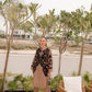 Sand Appliqué Silk Suit