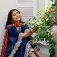 Navy Zari Bandhani Co-ord