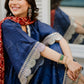 Navy Zari Bandhani Co-ord